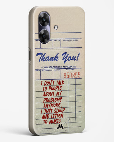 Dont Talk to People Hard Case Phone Cover (Realme)