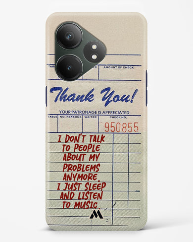 Dont Talk to People Hard Case Phone Cover (Realme)