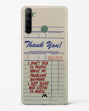 Dont Talk to People Hard Case Phone Cover (Realme)