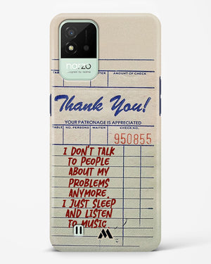 Dont Talk to People Hard Case Phone Cover (Realme)