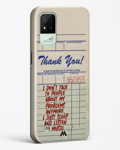 Dont Talk to People Hard Case Phone Cover (Realme)