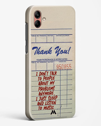 Dont Talk to People Hard Case Phone Cover (Samsung)