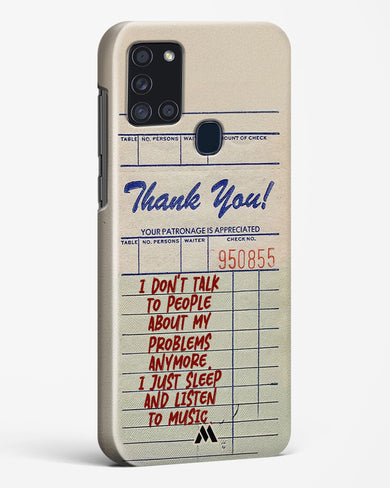 Dont Talk to People Hard Case Phone Cover (Samsung)