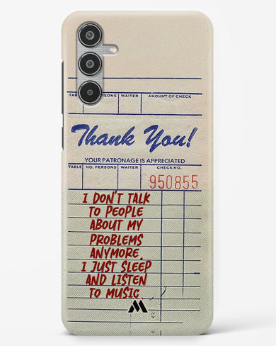 Dont Talk to People Hard Case Phone Cover (Samsung)