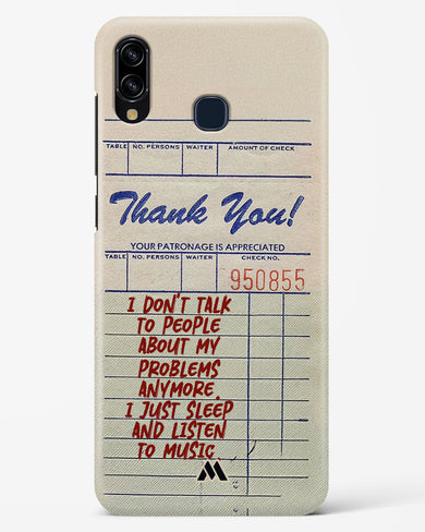 Dont Talk to People Hard Case Phone Cover (Samsung)