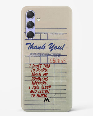 Dont Talk to People Hard Case Phone Cover (Samsung)