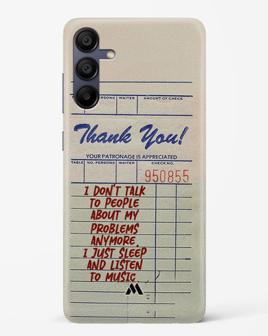 Dont Talk to People Hard Case Phone Cover (Samsung)