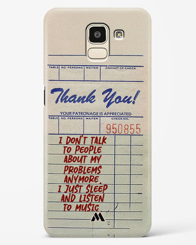 Dont Talk to People Hard Case Phone Cover (Samsung)