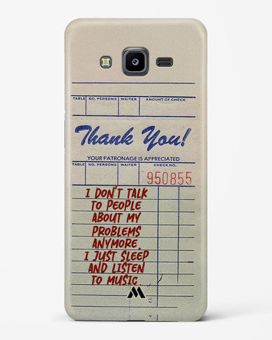 Dont Talk to People Hard Case Phone Cover (Samsung)