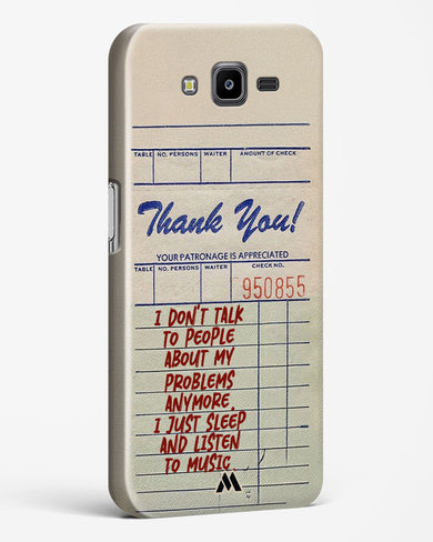 Dont Talk to People Hard Case Phone Cover (Samsung)