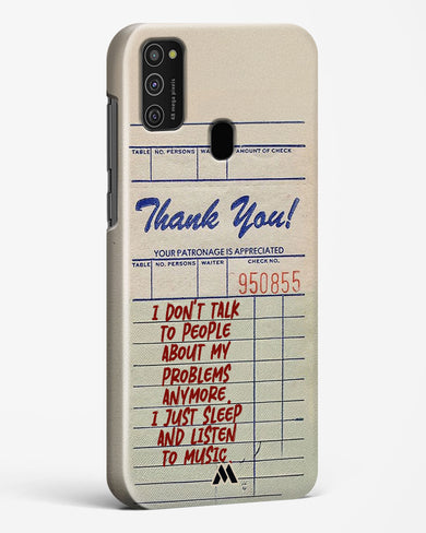 Dont Talk to People Hard Case Phone Cover (Samsung)