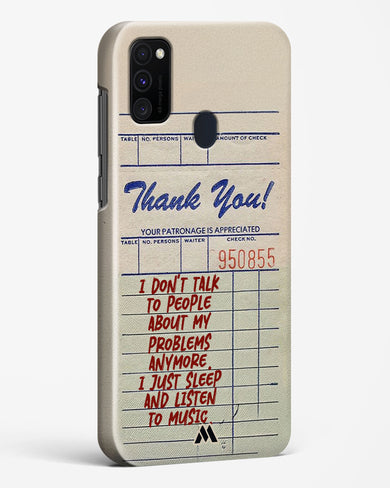 Dont Talk to People Hard Case Phone Cover (Samsung)