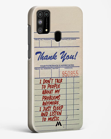 Dont Talk to People Hard Case Phone Cover (Samsung)