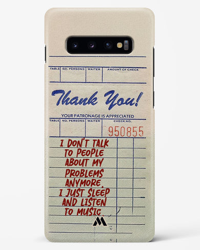 Dont Talk to People Hard Case Phone Cover (Samsung)