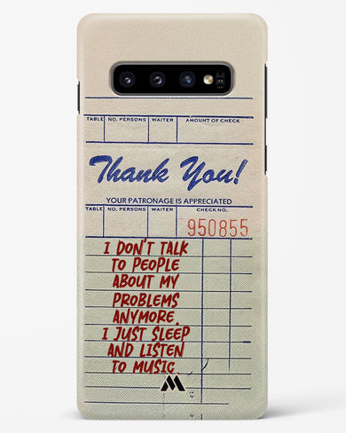 Dont Talk to People Hard Case Phone Cover (Samsung)