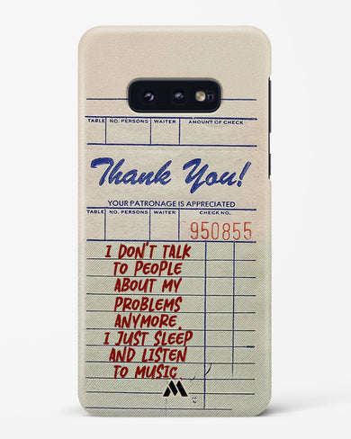 Dont Talk to People Hard Case Phone Cover (Samsung)