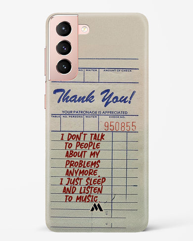 Dont Talk to People Hard Case Phone Cover (Samsung)