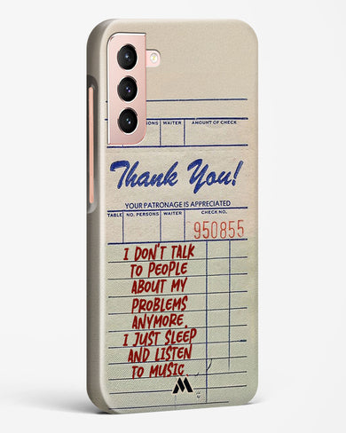 Dont Talk to People Hard Case Phone Cover (Samsung)