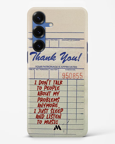 Dont Talk to People Hard Case Phone Cover (Samsung)