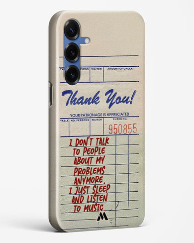 Dont Talk to People Hard Case Phone Cover (Samsung)