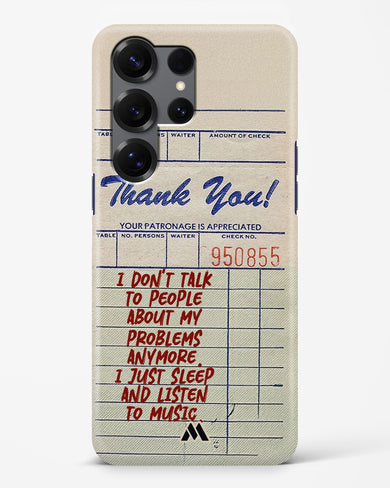 Dont Talk to People Hard Case Phone Cover (Samsung)