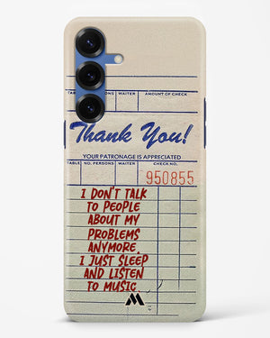 Dont Talk to People Hard Case Phone Cover (Samsung)