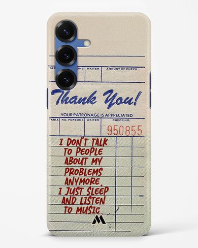 Dont Talk to People Hard Case Phone Cover (Samsung)