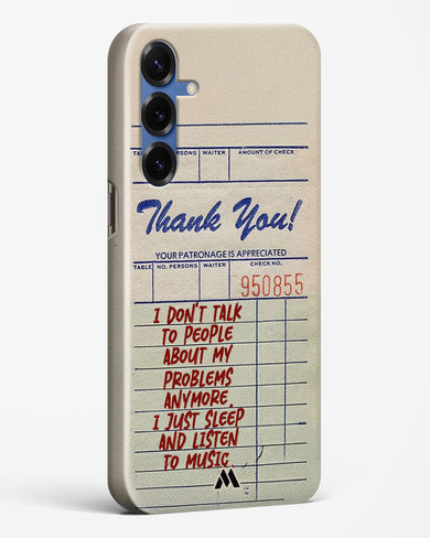 Dont Talk to People Hard Case Phone Cover (Samsung)