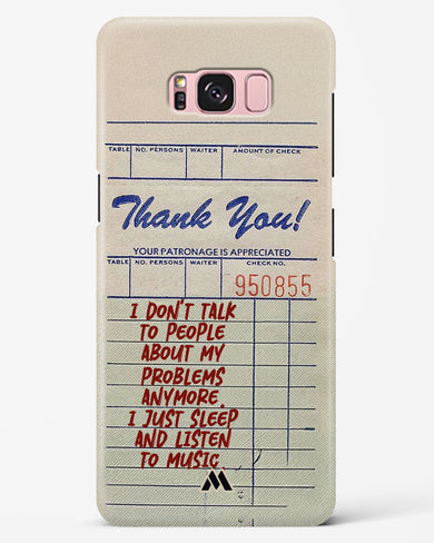 Dont Talk to People Hard Case Phone Cover (Samsung)