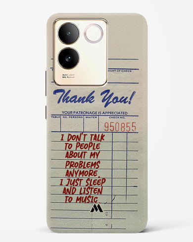 Dont Talk to People Hard Case Phone Cover (Vivo)