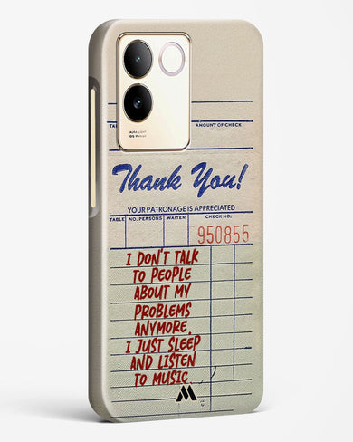 Dont Talk to People Hard Case Phone Cover (Vivo)