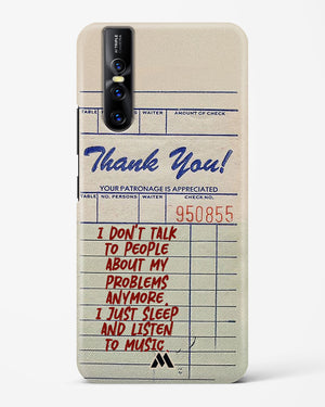 Dont Talk to People Hard Case Phone Cover (Vivo)