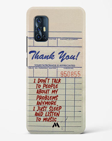 Dont Talk to People Hard Case Phone Cover (Vivo)