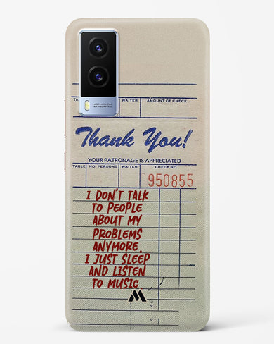 Dont Talk to People Hard Case Phone Cover (Vivo)