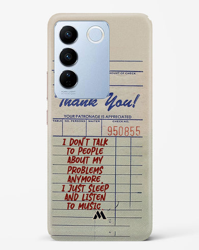 Dont Talk to People Hard Case Phone Cover (Vivo)