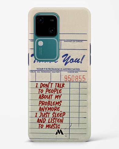 Dont Talk to People Hard Case Phone Cover (Vivo)