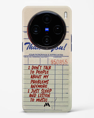 Dont Talk to People Hard Case Phone Cover (Vivo)