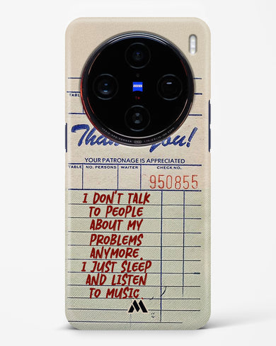 Dont Talk to People Hard Case Phone Cover (Vivo)