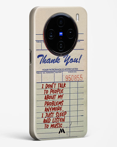 Dont Talk to People Hard Case Phone Cover (Vivo)