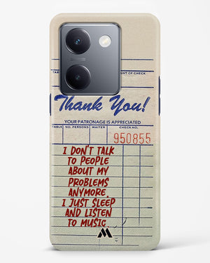 Dont Talk to People Hard Case Phone Cover (Vivo)