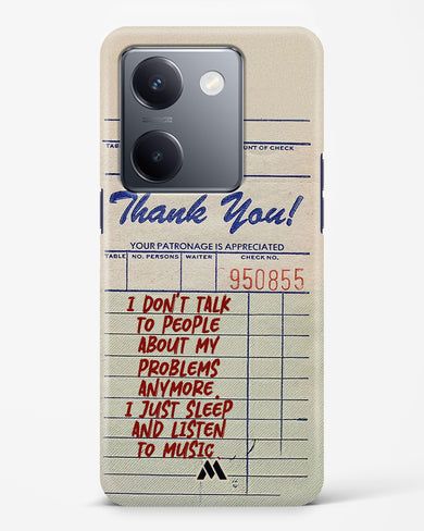 Dont Talk to People Hard Case Phone Cover (Vivo)