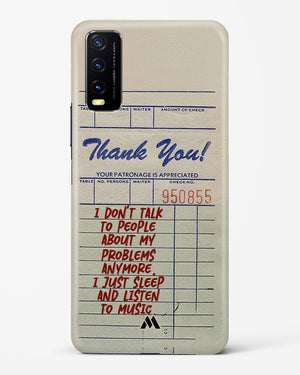 Dont Talk to People Hard Case Phone Cover (Vivo)