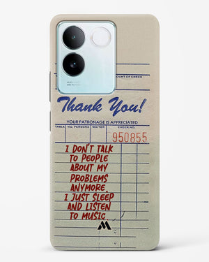 Dont Talk to People Hard Case Phone Cover (Vivo)