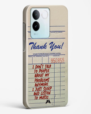 Dont Talk to People Hard Case Phone Cover (Vivo)