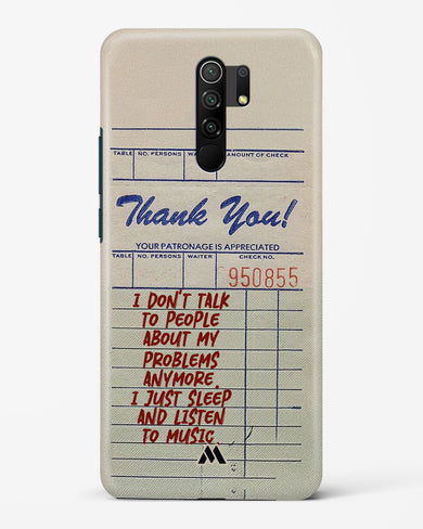 Dont Talk to People Hard Case Phone Cover (Xiaomi)