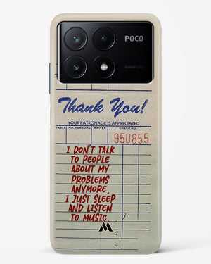 Dont Talk to People Hard Case Phone Cover (Xiaomi)