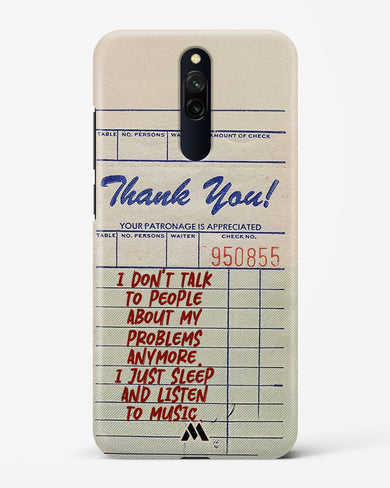 Dont Talk to People Hard Case Phone Cover (Xiaomi)