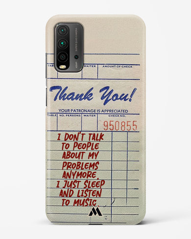 Dont Talk to People Hard Case Phone Cover (Xiaomi)