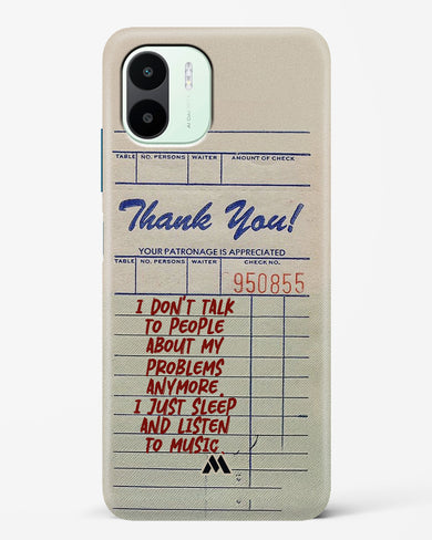 Dont Talk to People Hard Case Phone Cover (Xiaomi)