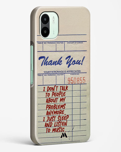 Dont Talk to People Hard Case Phone Cover (Xiaomi)